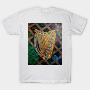 Painting I did of a Irish harp T-Shirt